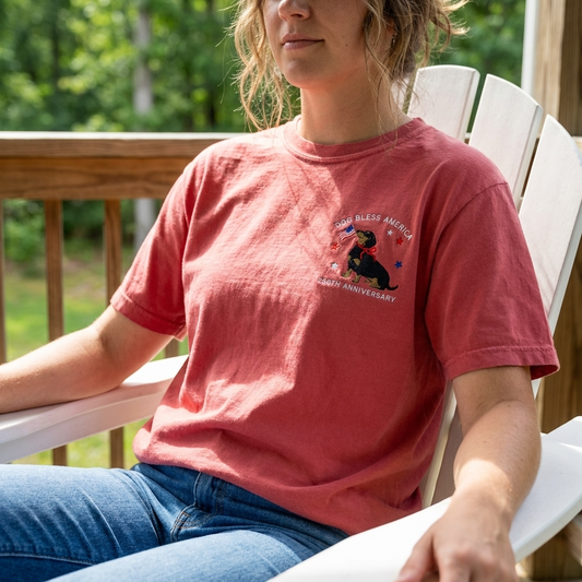 'Dog Bless America' Dachshund Tee