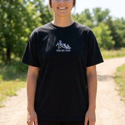 ‘Kiss My Auss’ Aussie Embroidered tee