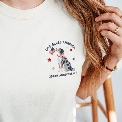 'Dog Bless America' Australian Shepherd Tee