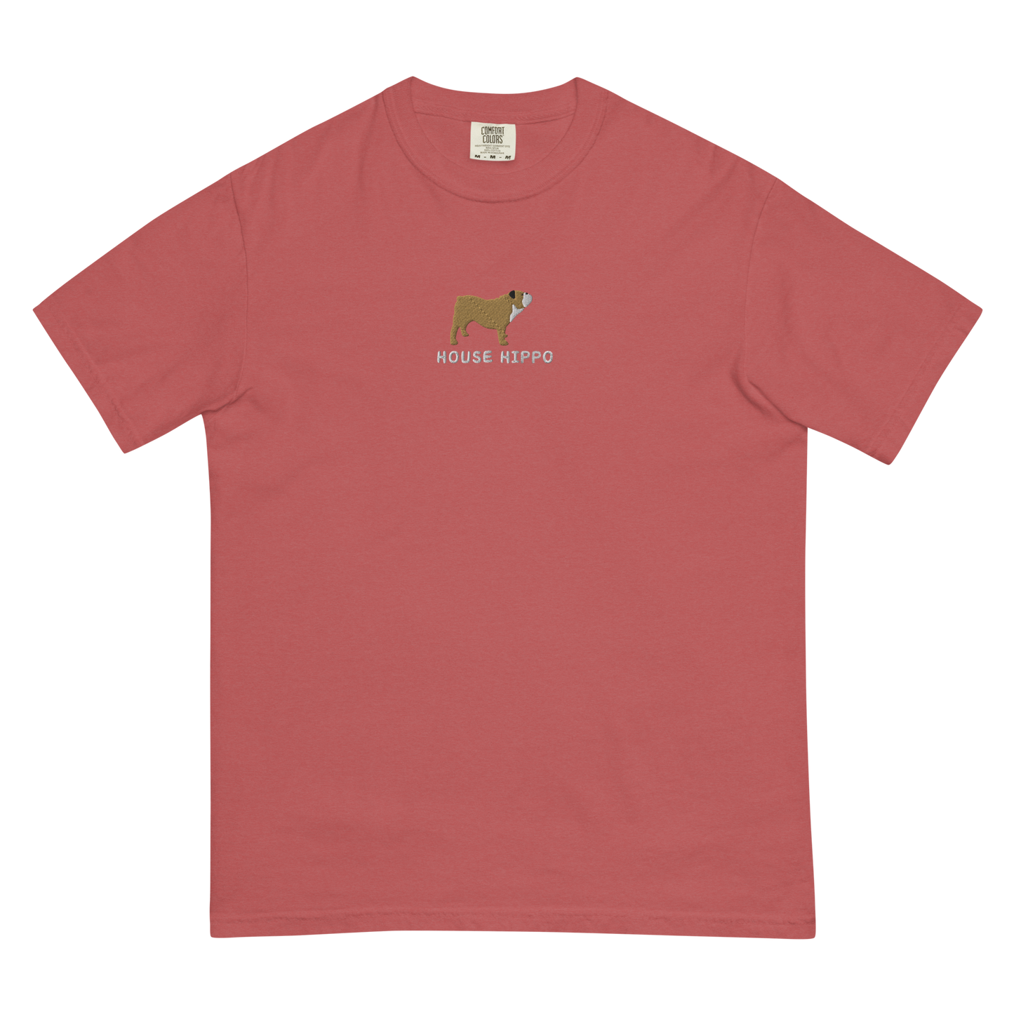 ‘House Hippo’ Embroidered Bulldog Tee