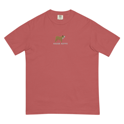‘House Hippo’ Embroidered Bulldog Tee