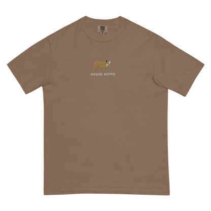 ‘House Hippo’ Embroidered Bulldog Tee