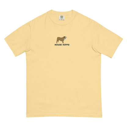 ‘House Hippo’ Embroidered Bulldog Tee