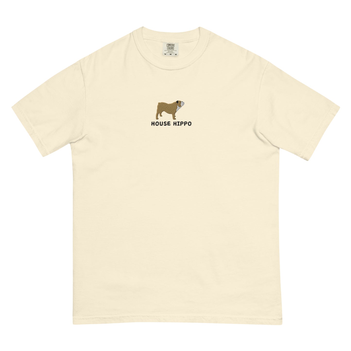 ‘House Hippo’ Embroidered Bulldog Tee