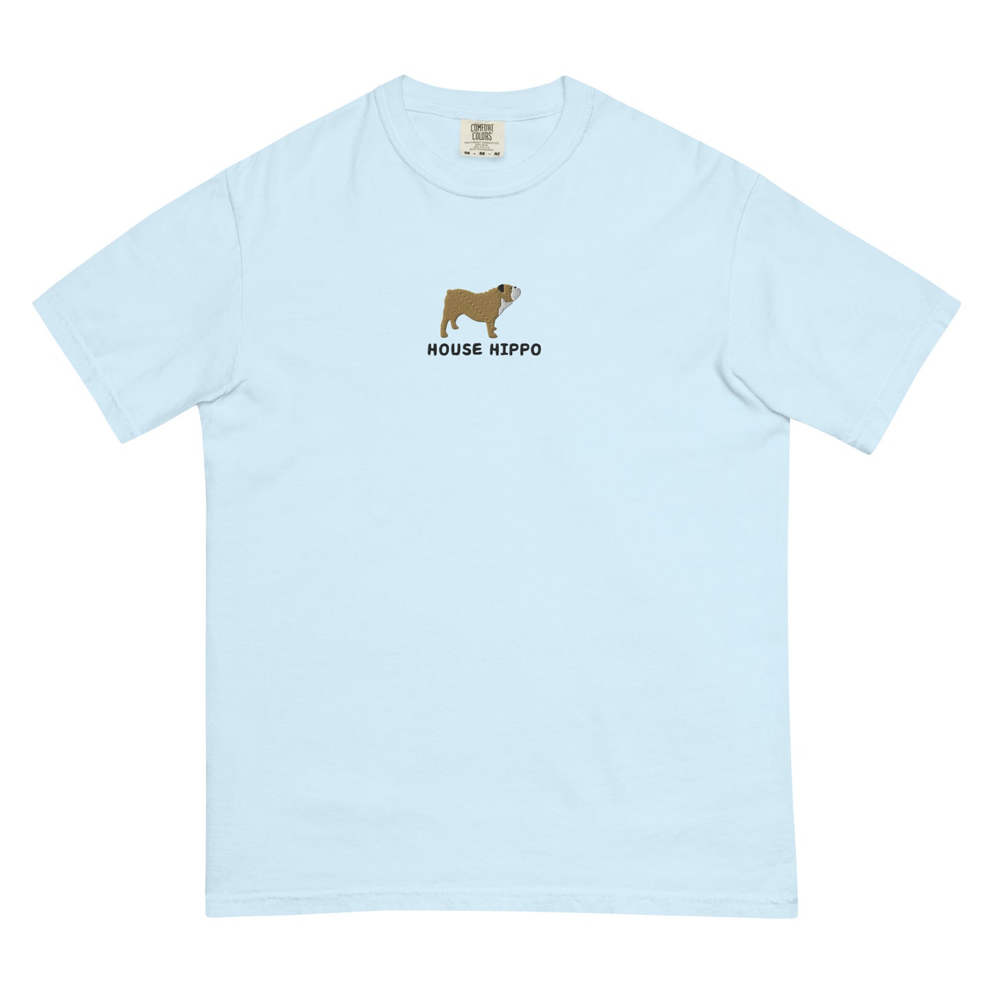 ‘House Hippo’ Embroidered Bulldog Tee