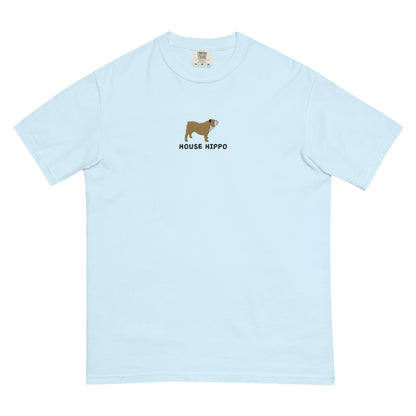 ‘House Hippo’ Embroidered Bulldog Tee