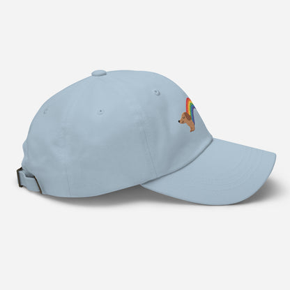 Rainbow Dachshund Embroidered Hat