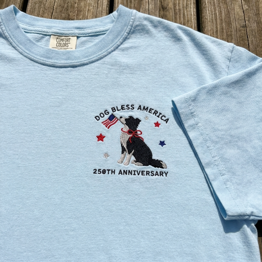 'Dog Bless America' Border Collie Tee