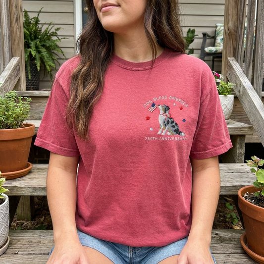 'Dog Bless America' Australian Shepherd Tee