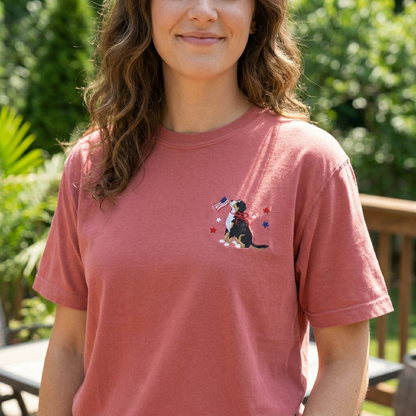 Patriotic Bernese Mountain Dog Tee