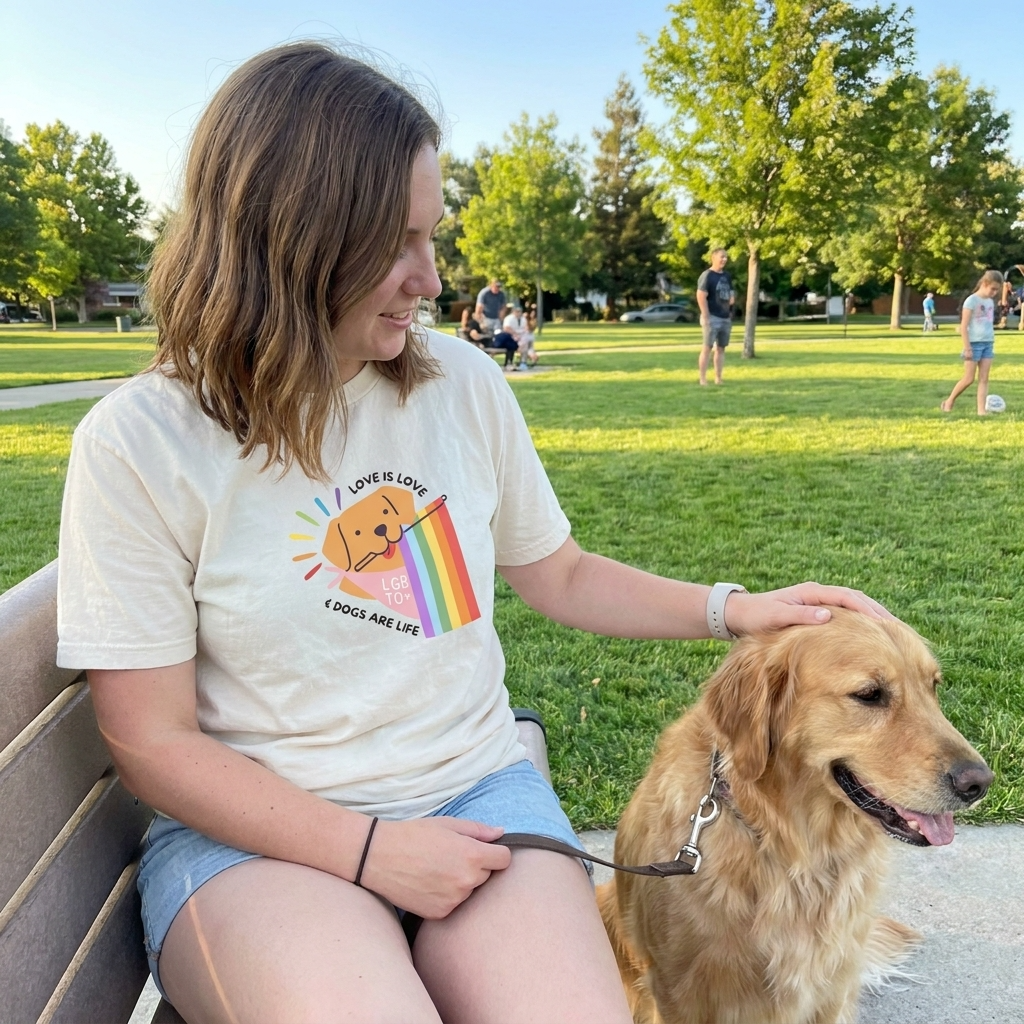 Love is Love Dog Tee