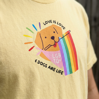 Love is Love Dog Tee