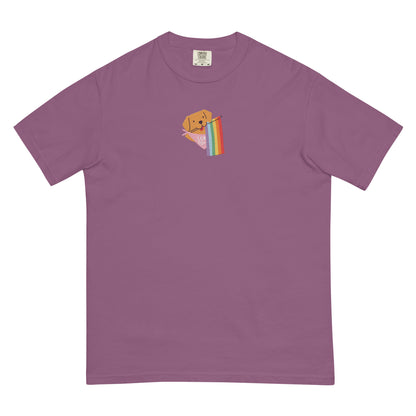 Rainbow Pride Pup Embroidered Tee