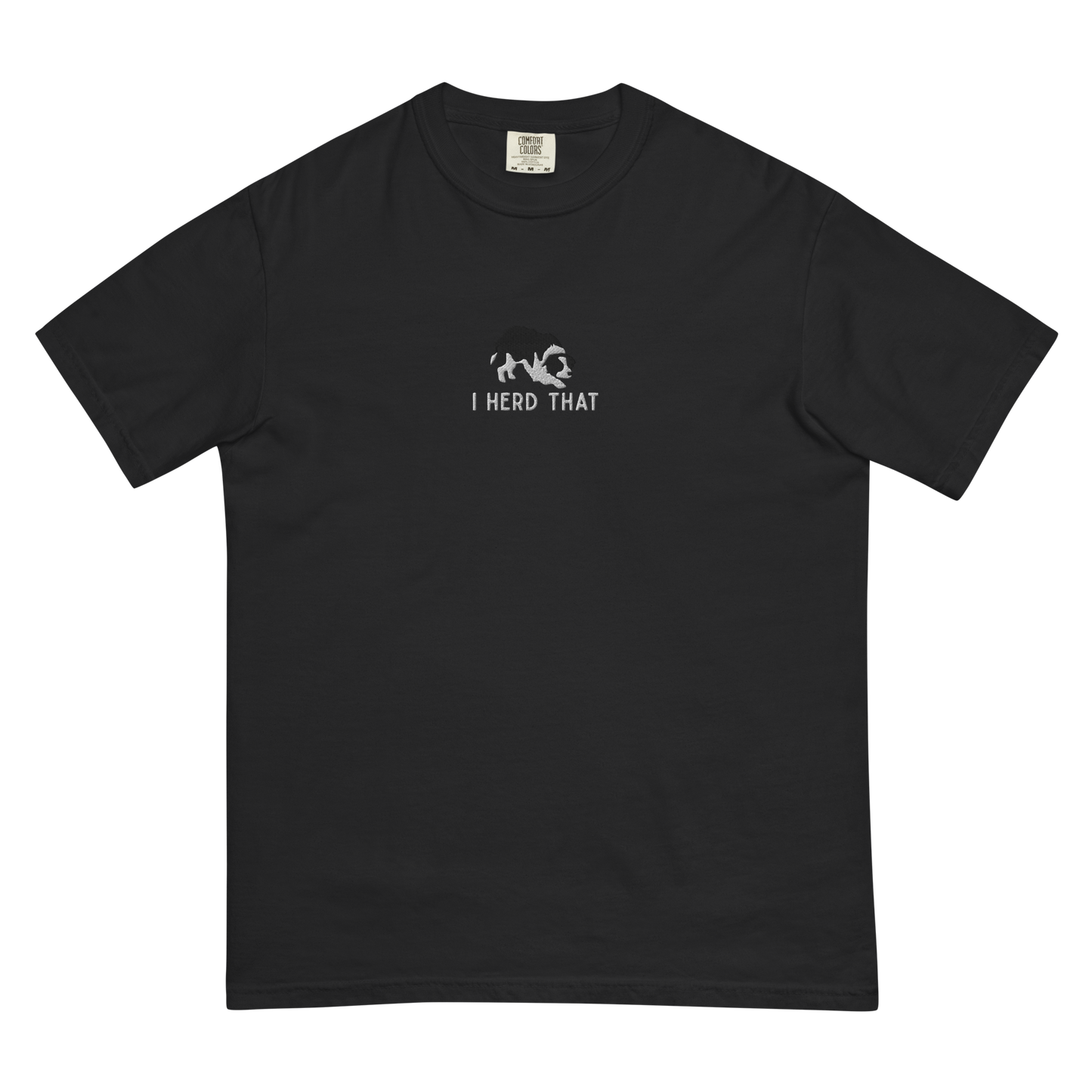 ‘I Herd That’ Border Collie Embroidered tee