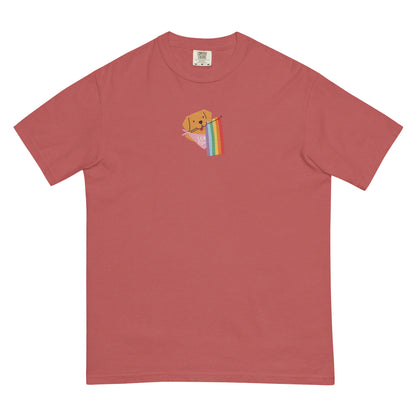 Rainbow Pride Pup Embroidered Tee