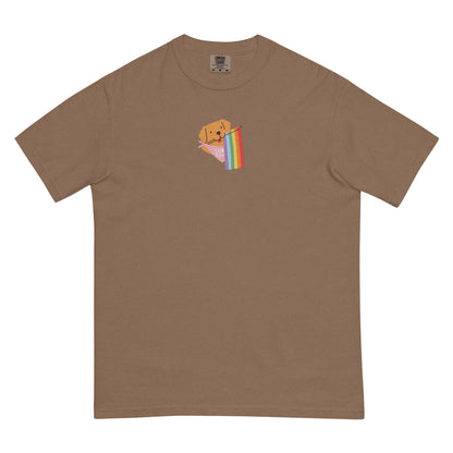 Rainbow Pride Pup Embroidered Tee