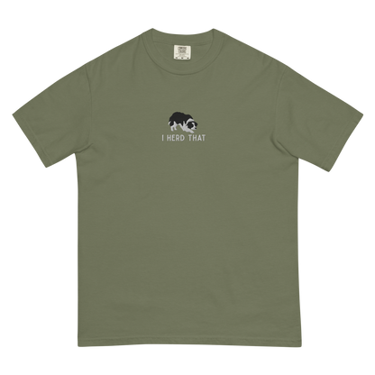 ‘I Herd That’ Border Collie Embroidered tee