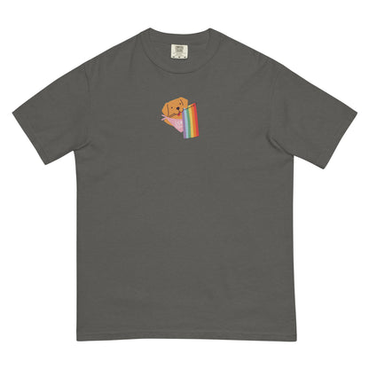 Rainbow Pride Pup Embroidered Tee